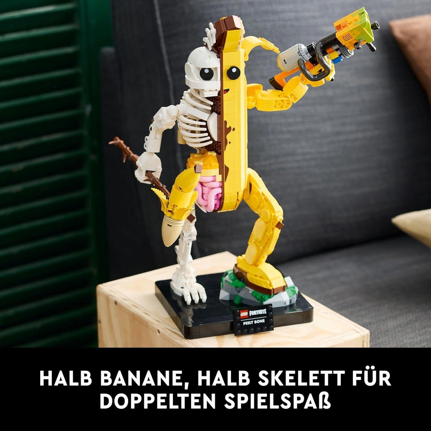 LEGO Fortnite shali de hueso - Incluye lanzador de pintura y recogedor de cuencos - Artículo de colección para fanáticos de los videojuegos - Set de construcción para adultos como decoración del hogar o la oficina - 77072 Juegos de construcción Besuche den LEGO-Store