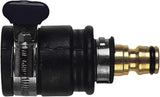 Conector de grifo push-fit | Diámetro 20-30 mm | Latón macizo | Seguro y duradero | Fijación segura | Robusto y resistente a la corrosión, negro/plata/oro