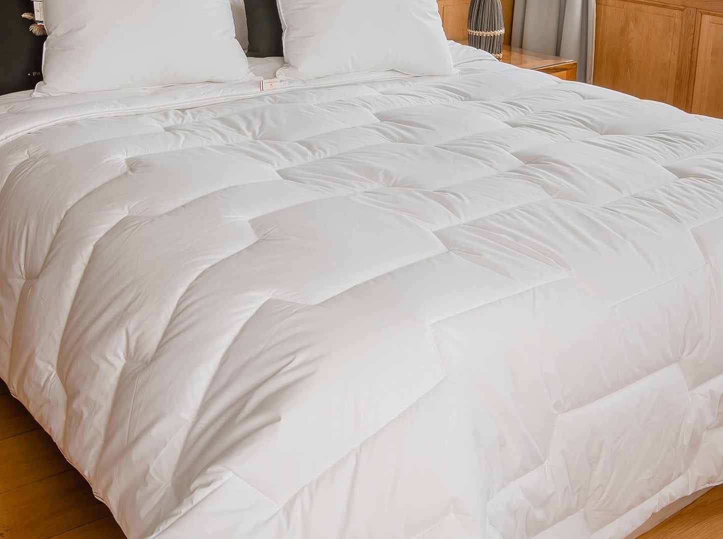 Edredón 240 X 220 Cm | Algodón orgánico y lana merino | Lavable a máquina a 30 °C Edredones y edredones Naty Shop