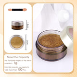 Chrome Nagel Pulver Spiegel Effekt Metallic Staub Holographische Glitter Glasierte Maniküre Dekoration Reflektierendes Pigment para DIY Gel Polish Nail Art, Harz Handwerk, Geschenke Für Gold