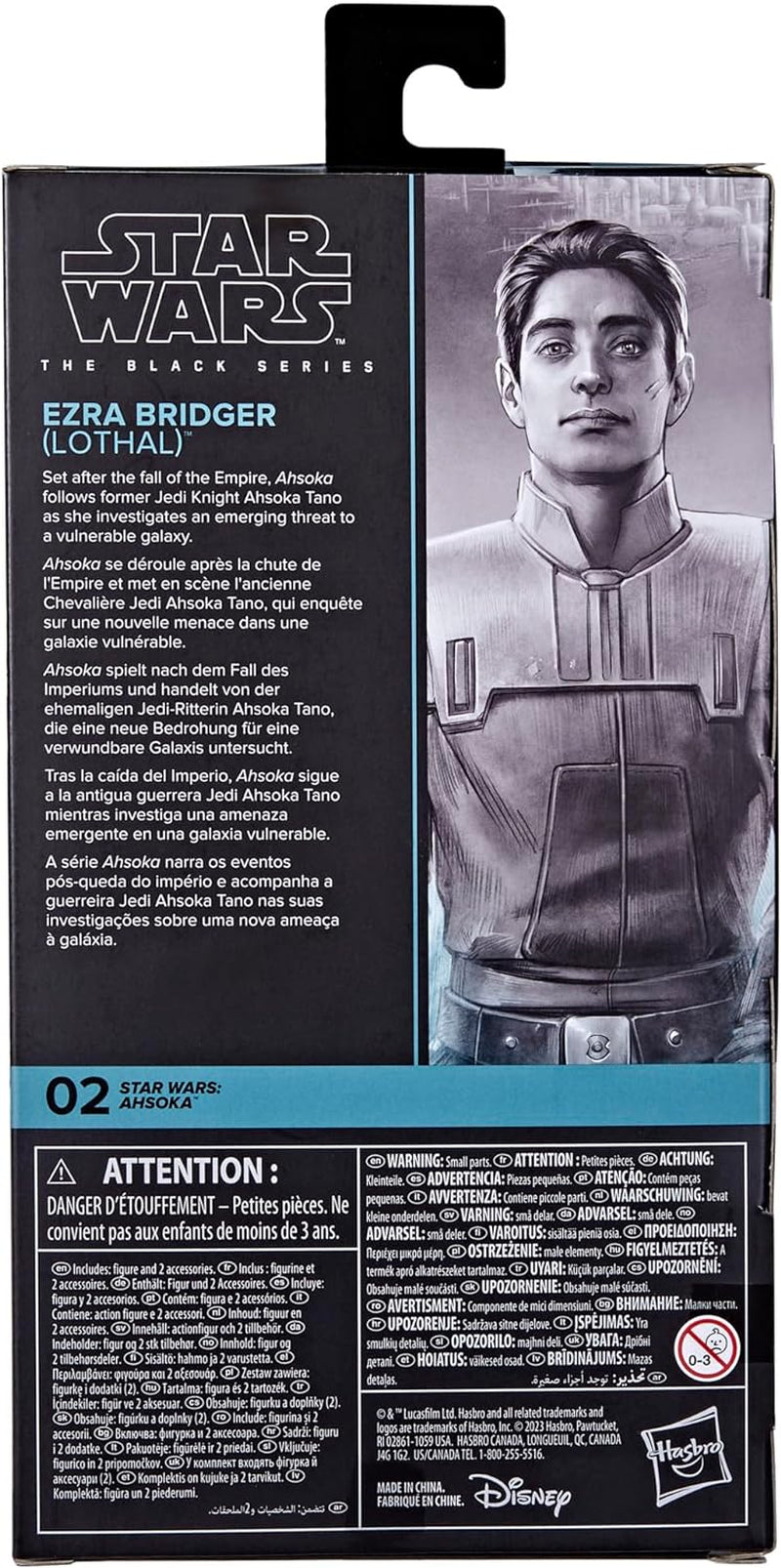 Star Wars Black Series Figura de acción de Ezra Bridger (Lothal), Ahsoka (15 cm) Figuras de acción Naty Shop