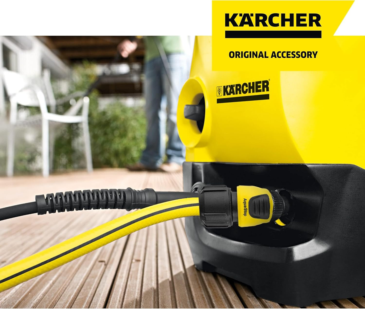 Acoplamiento de manguera Kärcher 2.645-194.0 (Universal Plus, con Aqua Stop) negro, pequeño