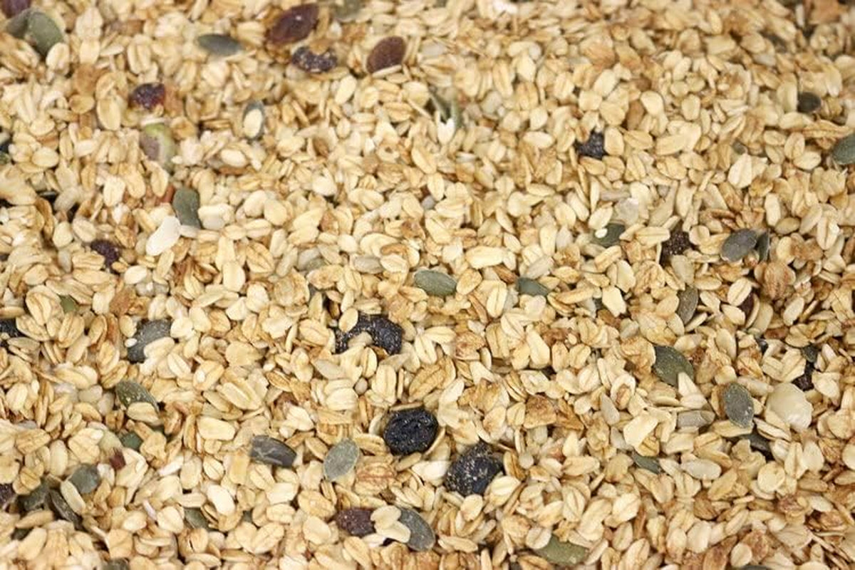 Muesli Deluxe Wholefood Earth - Mezcla de copos con frutos secos, nueces y semillas 1 kg | Sin OGM | Rico en fibra