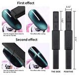Nail Art Werkzeug Magnetstift, 10 piezas Nagel Magnet Stick Tool Set, Nagel Magnet Stift y Starker Magnet Stock Punktierungsstifte para DIY 3D Magnetics Katzenauge UV Gel Polnisch Nagel Kunst