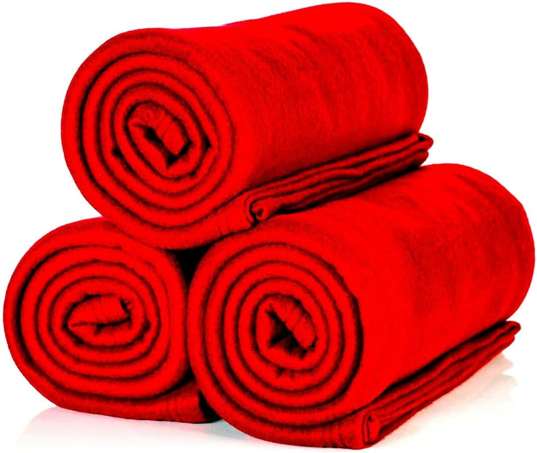 ALCLEAR 3 piezas mantas de lana Oeko Tex, color: antracita, tamaño grande 130X160 Cm, más de 200 G/M2, manta para sofá manta para sofá manta para sala de estar, manta de picnic manta para sofá Camas y mantas Beuche den ALCLEAR-Store Rojo 3 piezas 130X160 Cm