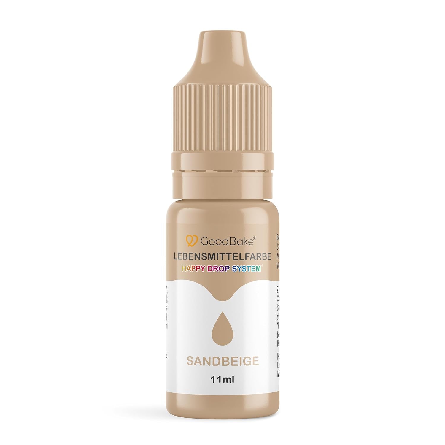 Colorante alimentario Goodbake Pastel Sand Beige (11 ml) - Colorante alimentario en dosis altas - Para colorear pasteles, fondant, crema de mantequilla, macarrones, bebidas, limo y muchos otros artículos. 100% vegano