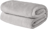 Colcha de forro polar ultrasuave de Brentford, gris plateado, doble grande - 150 x 200 cm Camas y mantas Beuche den Brentfords-Store gris plateado 150 x 200 cm