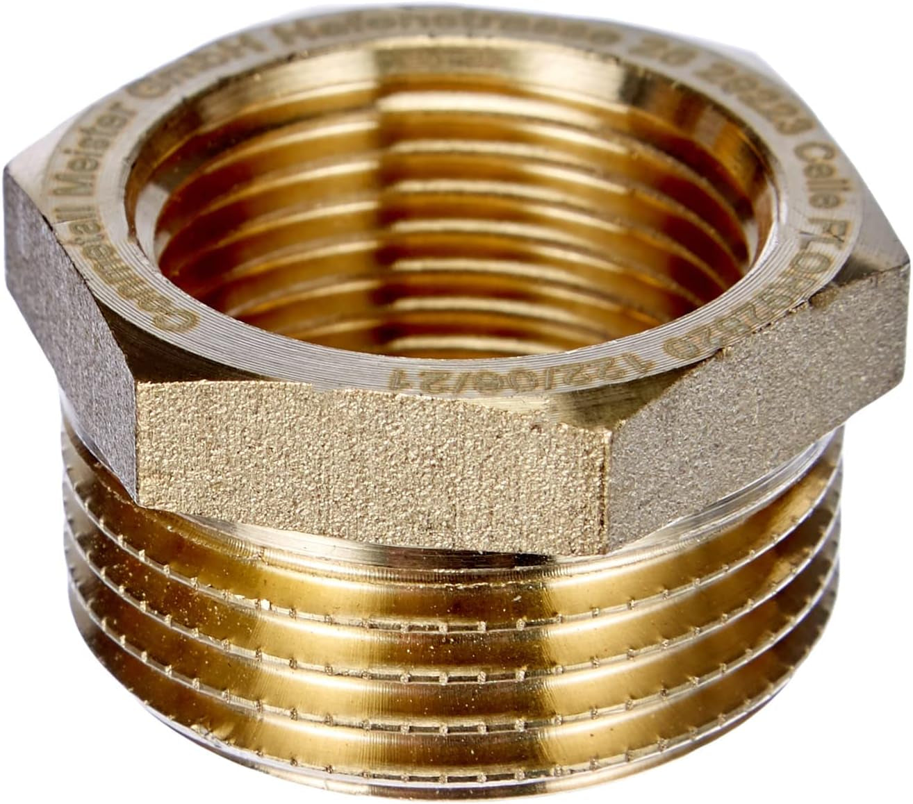 MEISTER Racor roscado de latón, rosca interior simple "x rosca exterior 1 1/4" - resistente a la corrosión y duradero - mecanizado de precisión / Racor para tubería / Racor / FLOR92825