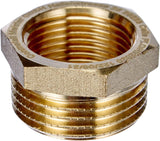 MEISTER Racor roscado de latón, rosca interior simple "x rosca exterior 1 1/4" - resistente a la corrosión y duradero - mecanizado de precisión / Racor para tubería / Racor / FLOR92825