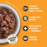 Lily's Kitchen Comida húmeda natural para gatos adultos, enlatada, sabrosos trozos en salsa de pollo, receta sin cereales (24 bandejas x 85 g)