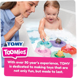 Tomy Toomies Peppa's Pool Party - 5 vasos con aro conector con 5 juguetes para niños Peppa Pig & Friends Water Squirter - juguetes de baño +18 meses - Juguetes de baño y piscina para niños Bebe Toys Naty Shop