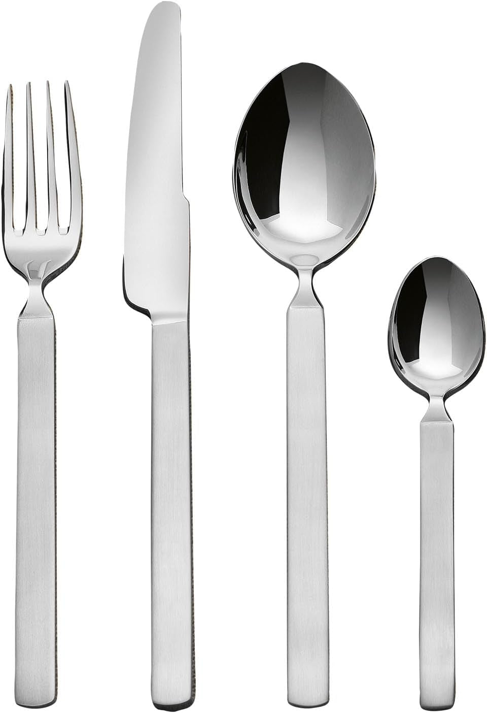 Alessi 4180S24 Juego de Cubiertos Secos 24 Piezas Acero Inoxidable Cocina Naty Shop