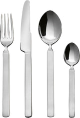 Alessi 4180S24 Juego de Cubiertos Secos 24 Piezas Acero Inoxidable Cocina Naty Shop