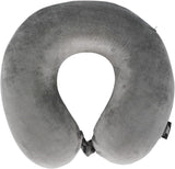 Trespass Memow Almohada viscoelástica para el cuello con funda extraíble, gris cada uno Naty Shop Almohadas ortopédicas cervicales gris cada uno