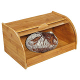 54118 Cesta para pan, bambú 40 x 26 x 20 cm, marrón, 40,x 27,5 x x 21,5 cm Cajas para guardar alimentos Naty Shop