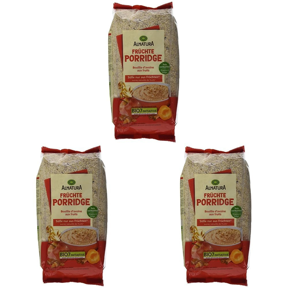 Gachas de frutas, 500 g (paquete de 3)