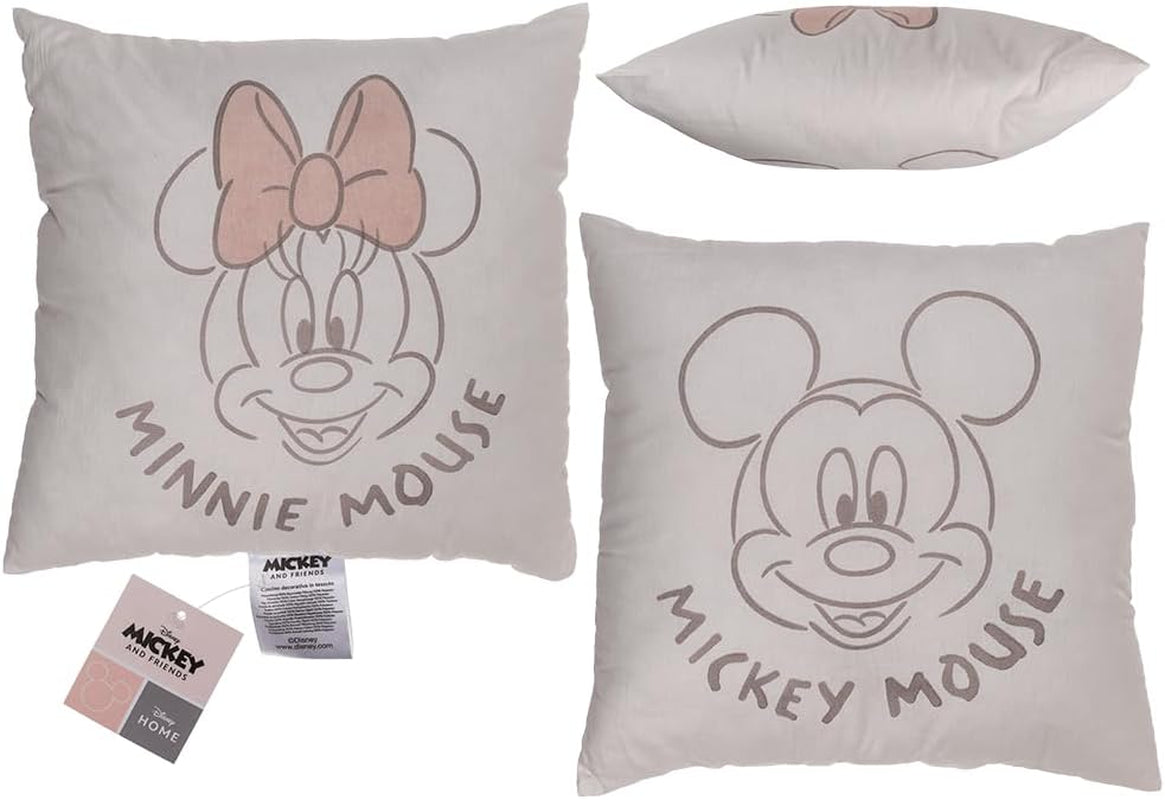 Almohada decorativa Out of the Blue, Disney, Minnie & Mickey 40 X 40 cm, funda: 100% algodón, relleno: 100% poliéster Naty Shop almohadas estándar Título predeterminado