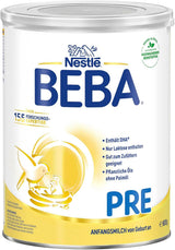 BEBA PRE Leche Inicial desde el Nacimiento, Papilla con DHA, Solo Lactosa, Sin Aceite de Palma, Pack 3 (3 x 800g) Naty Shop
