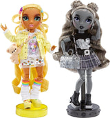 Edición especial Rainbow High Shadow High - Madison Twins Sunny y Luna - 2 muñecas de moda en trajes de diseñador amarillo y gris, mezcla y combina con accesorios - Para coleccionistas y niños de 4 a 12 años