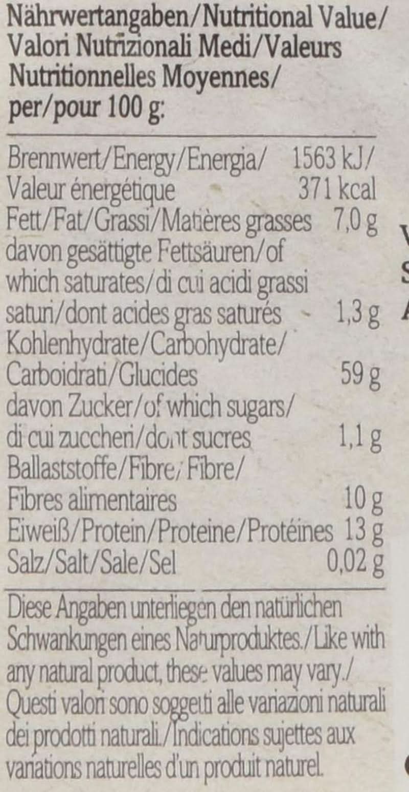 Avena Verival - Orgánica, paquete de 6 x 500 gramos Cereale Naty Shop
