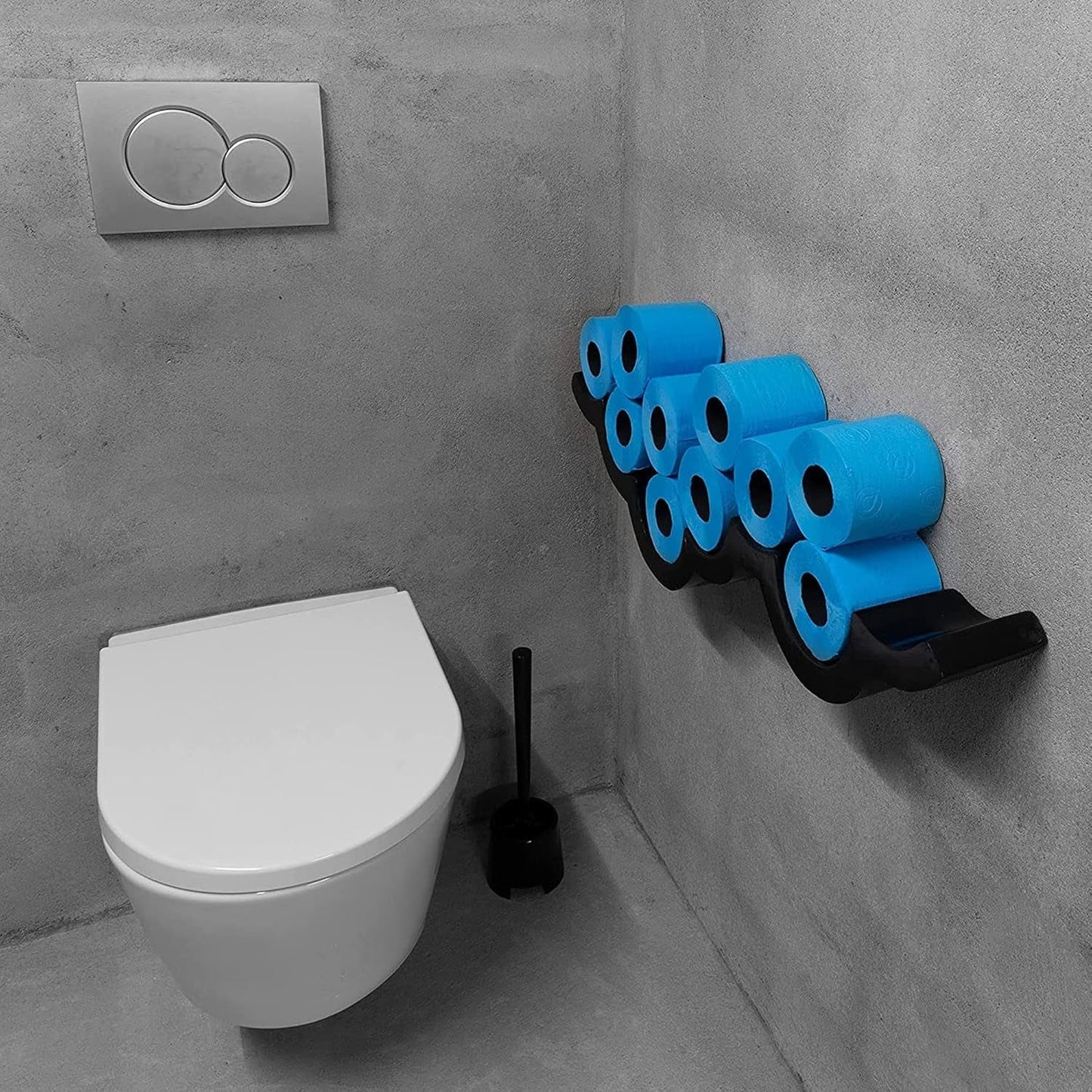 Papel higiénico RENOVA, azul, paquete de regalo, 2 rollos (200064206)