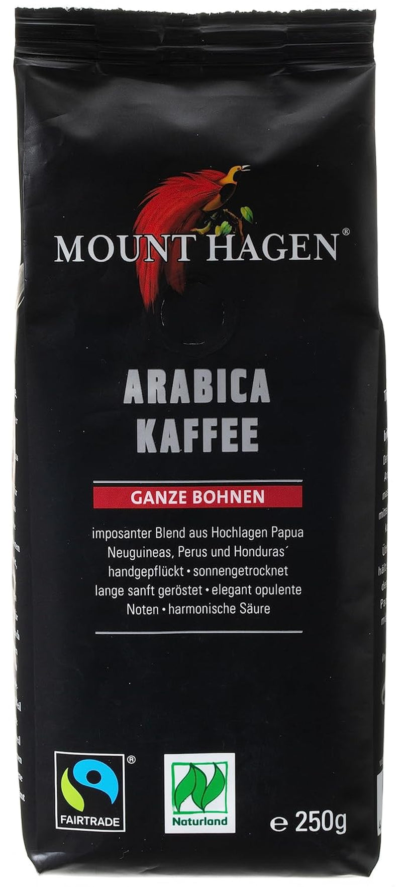 Bio FT Naturland Röstkaffee Arábica, 250 g de ganze Bohne