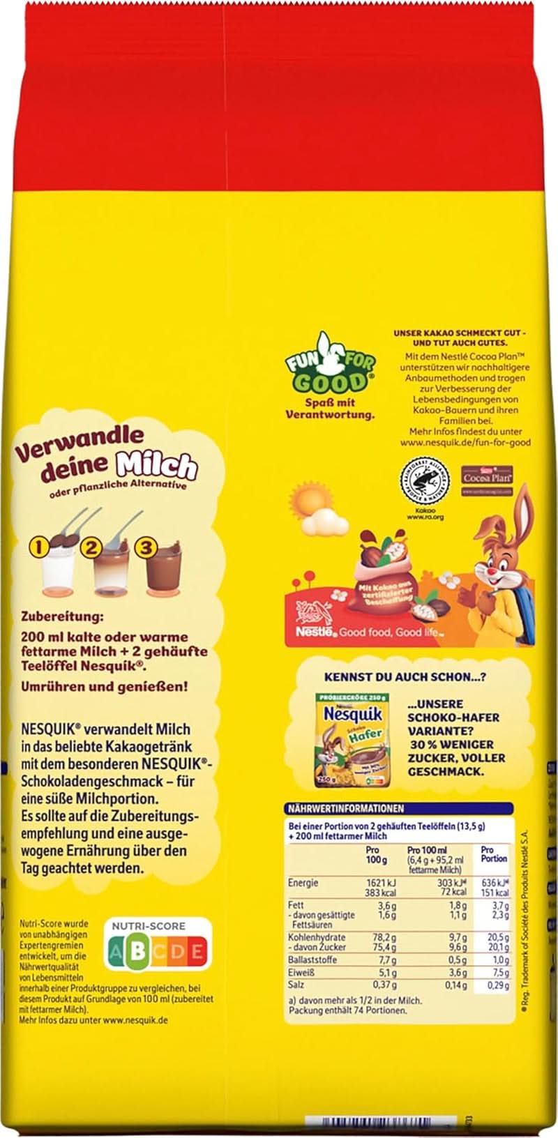 Nestlé, Cacao en polvo para mezclar con leche, 1 Kg Cacao y Chocolate Caliente Naty Shop