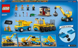 LEGO 60391 City Vehículos de Construcción y Bola de Demolición Grúa, Excavadora, Camión Volquete y Vehículos de Transporte, Juguete Educativo para Niños a Partir de 4 Años Juegos de Construcción Besuche den LEGO-Store