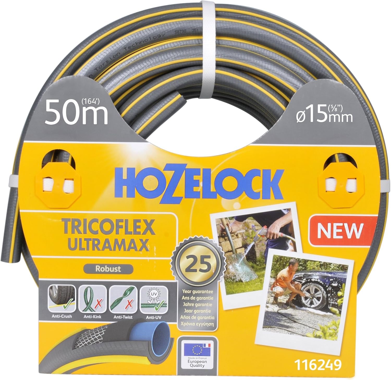 Manguera Hozelock Tricoflex Ultramax 25 m (diámetro 12,5 mm)