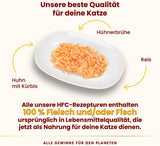 Almo Nature HFC Comida húmeda natural para gatos - Recetas variadas con pollo - 6 x 70g