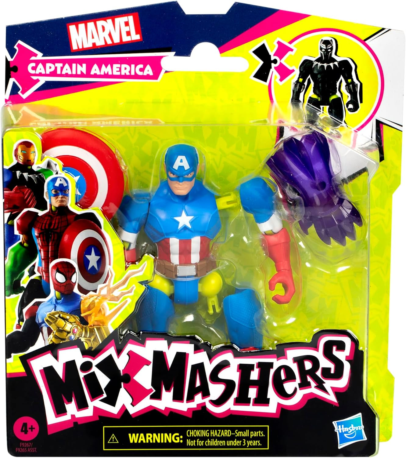 Mixmashers Marvel Capitán América Vengadores Mix-And-Match Figuras de acción y accesorios Figuras de acción Naty Shop