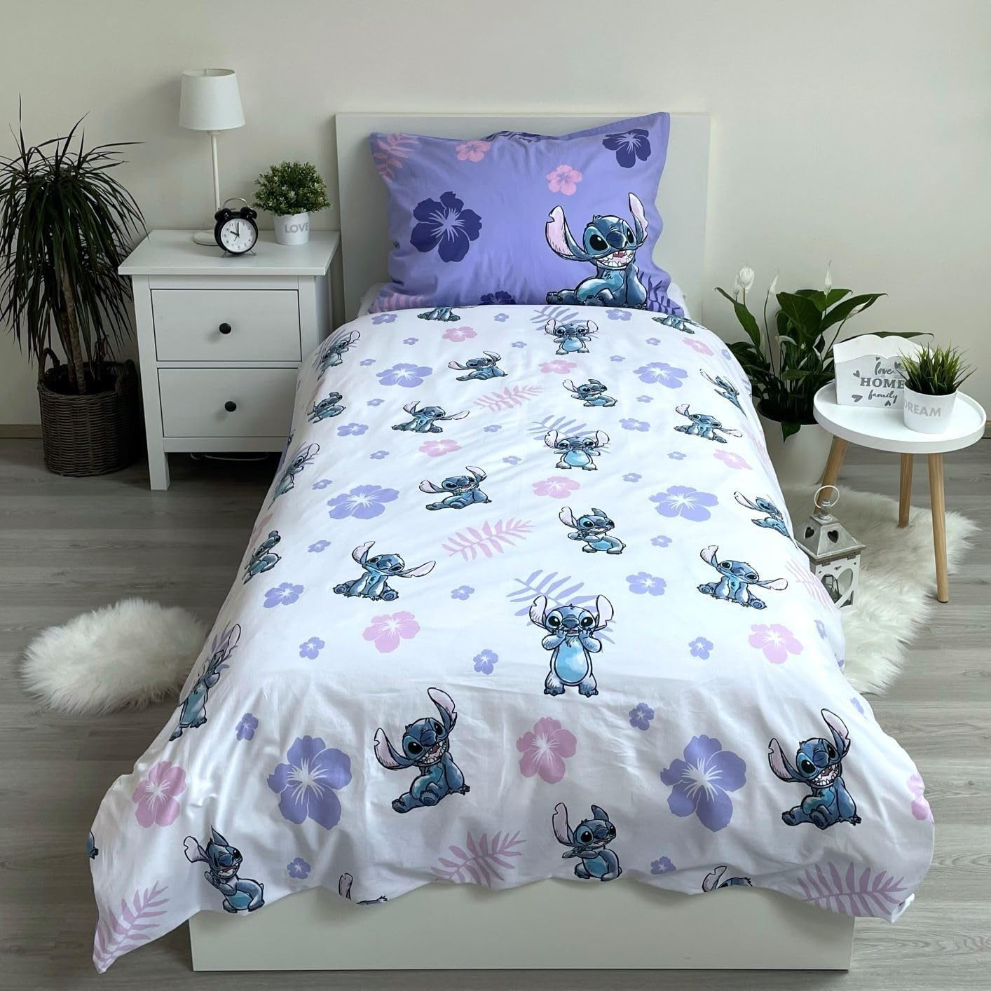 Ropa de cama infantil de 2 piezas Lilo y Stitch, 100% algodón Ropa de cama - infantil Naty Shop