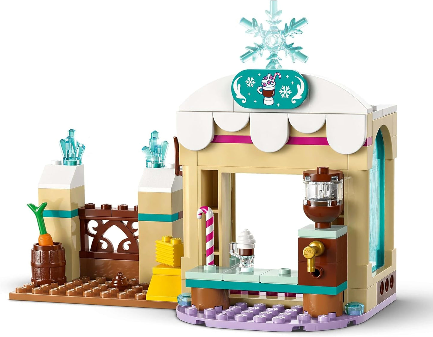 LEGO Ç€ Disney Frozen Anna: Aventura en trineo, juguete de construcción y juego de fantasía, puesto de chocolate con minimuñecas de Anna, Kristoff, Olaf y Sven, juguete de princesa para niñas a partir de 4 años 43256 Sets de construcción Besuche den LEGO-Store