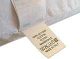 Almohada de látex natural Modelo Doble Onda - Almohada de látex perforada Ultra transpirable Recuperación natural y saludable - Máximo confort Ergonómico Antibacteriano - 100% Made in Italy Almohadas estándar Naty Shop