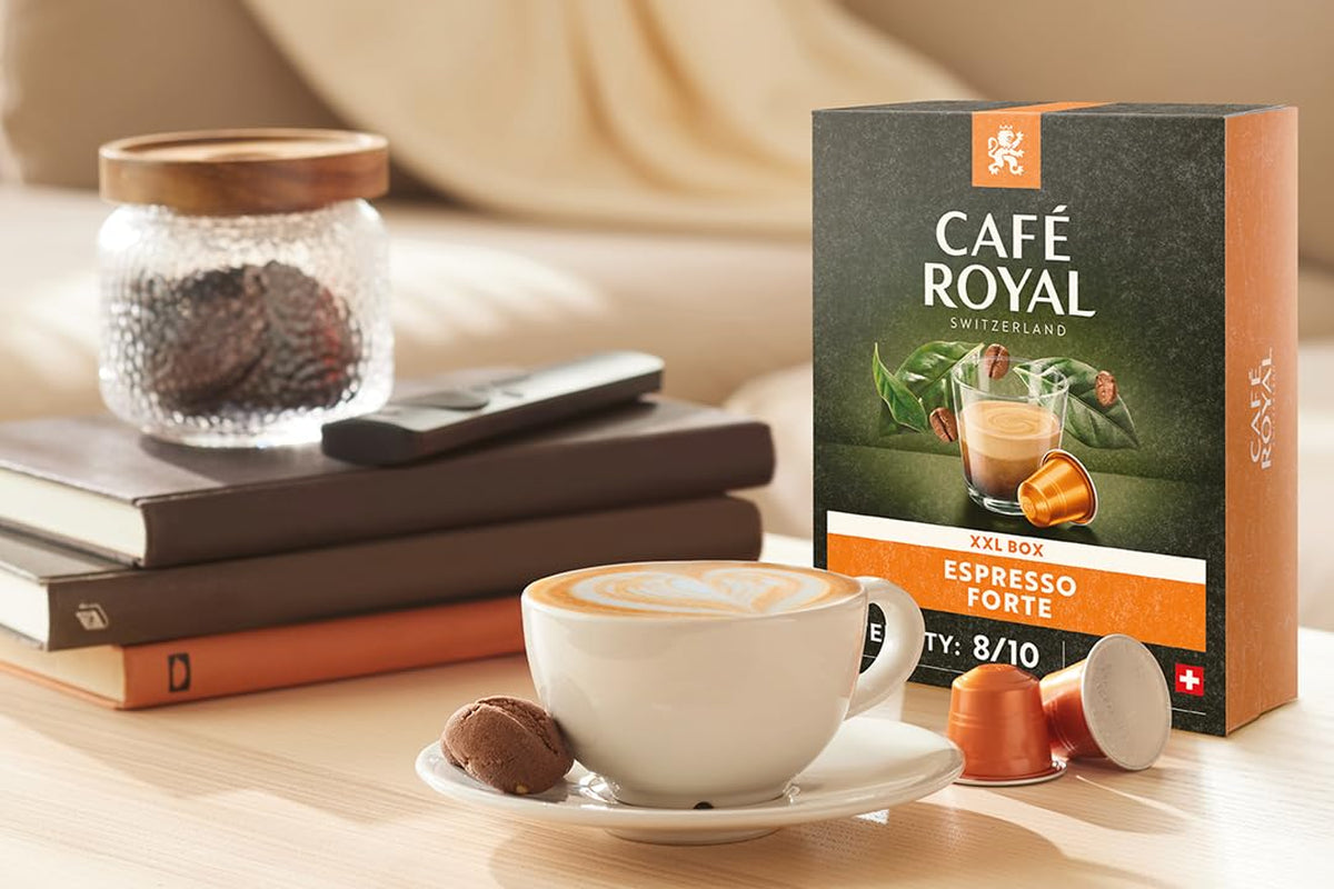 Espresso Forte 36 Kapseln para cafetera Nespresso - Intensidad 8/10 - Cafeteras certificadas UTZ en aluminio (paquete con 3)
