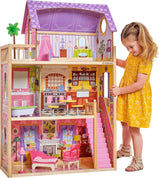Kidkraft Casa de muñecas de madera Kayla con muebles y accesorios, juego de 3 niveles para muñecas de 30 cm, juguete para 3 años, 65092 - Exclusivo en Amazon Casas de muñecas Naty Shop Default Title