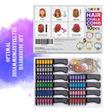 Magicat Tizas para el Cabello para Niña Set I 10 Colores Lavables y 5 Gomas para el Cabello I Regalo para Niñas de 4 a 10 Años I Regalo Creativo para Fiesta de Cumpleaños Infantil 2025 I Colorida y Segura Naty Shop Tinte para el Cabello