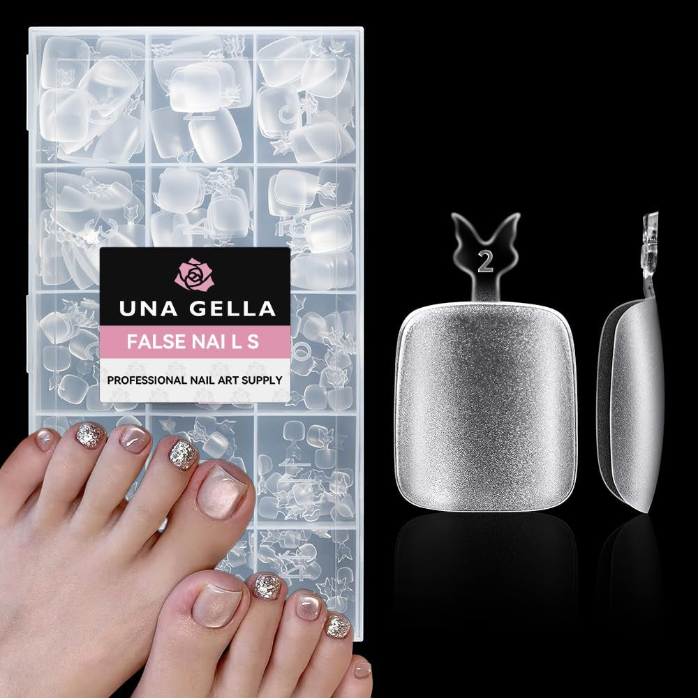 Puntas de uñas de Gel de bailarina, 216 Uds., 12 tamaños, puntas de uñas de Gel suave, juego de extensiones de uñas de cobertura completa, arte semimate DIY para el hogar