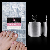Puntas de uñas de Gel de bailarina, 216 Uds., 12 tamaños, puntas de uñas de Gel suave, juego de extensiones de uñas de cobertura completa, arte semimate DIY para el hogar
