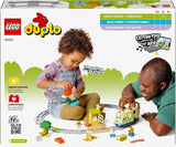 LEGO DUPLO Town Tren de aventuras interactivo, juego con luces y sonidos para juegos de rol, permite a niños de 2 años construir vías, juguete educativo preescolar 10427 Juegos de construcción Besuche den LEGO-Store