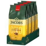 Jacobs Expert Roast Cafe Crema Gold, Café en grano entero (4 x 1 kg)