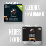 Caffè Vergnano 1882 - Èspresso Kompostierbare Kaffeekapseln , Compatible con Nespresso, Intenso (Intenso) - Packung Enthält 100 Kapseln