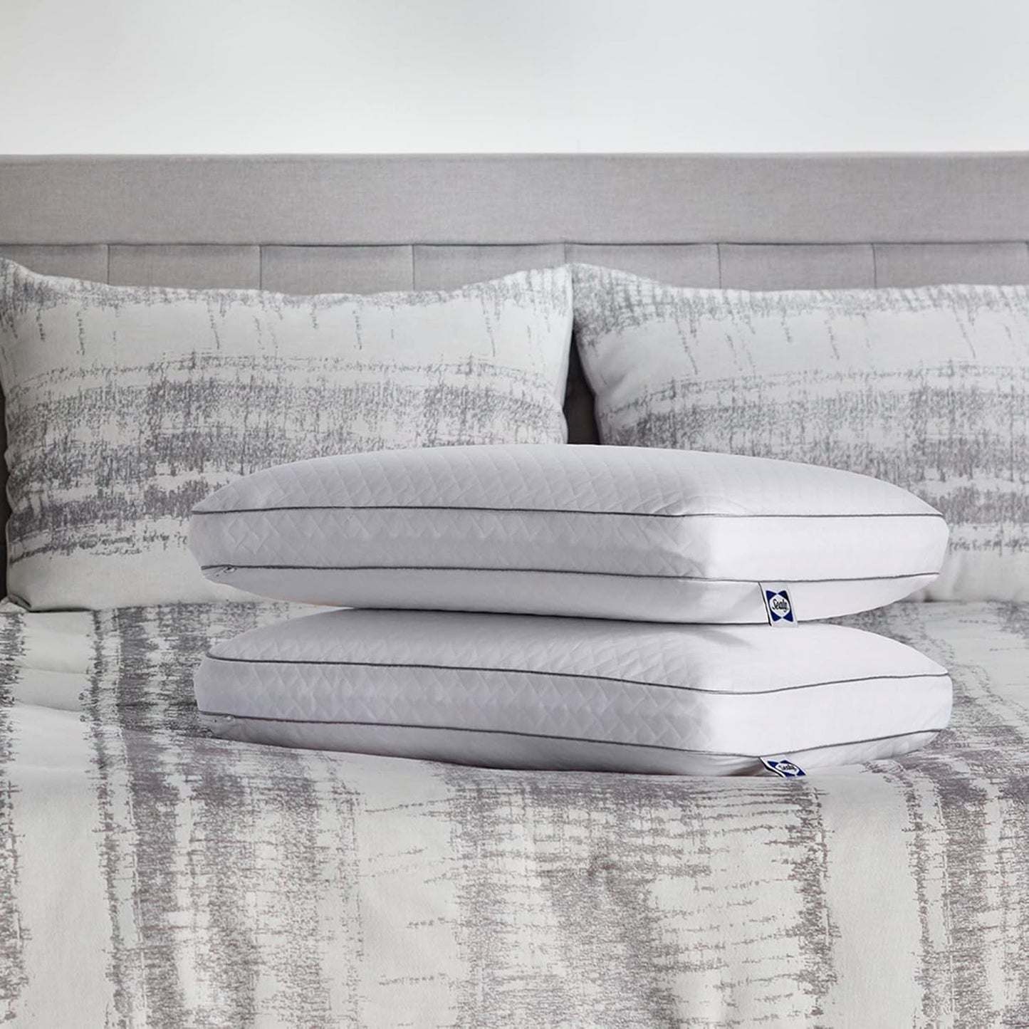 Almohada Viscoelástica Sealy Essentials Estándar Blanco 2 Piezas Naty Shop Almohadas Estándar 2 Piezas