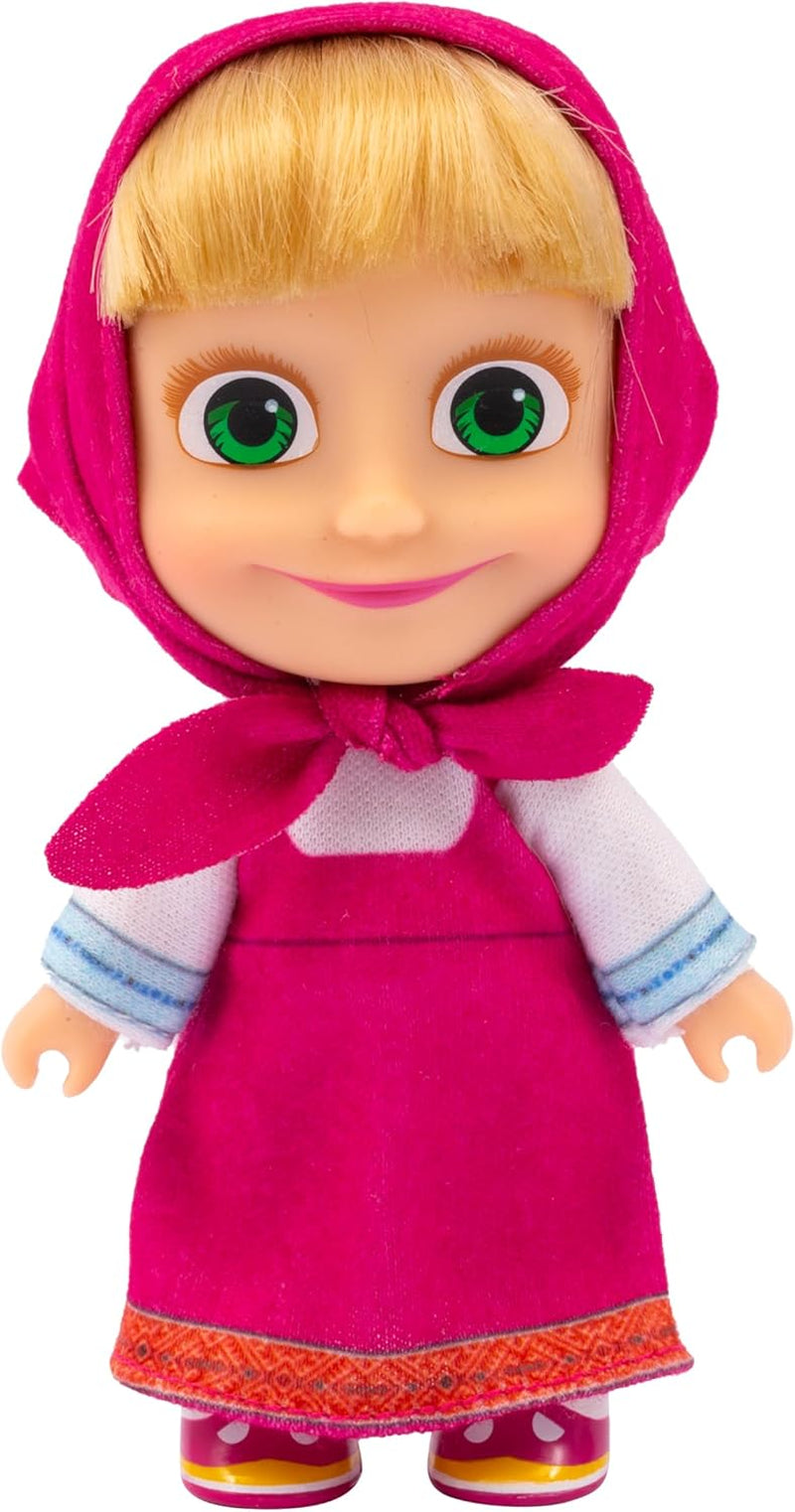 Muñeca Masha y Michka de 12 cm, traje de verano coleccionable, modelo de juguete para 3 años en adelante MHA001