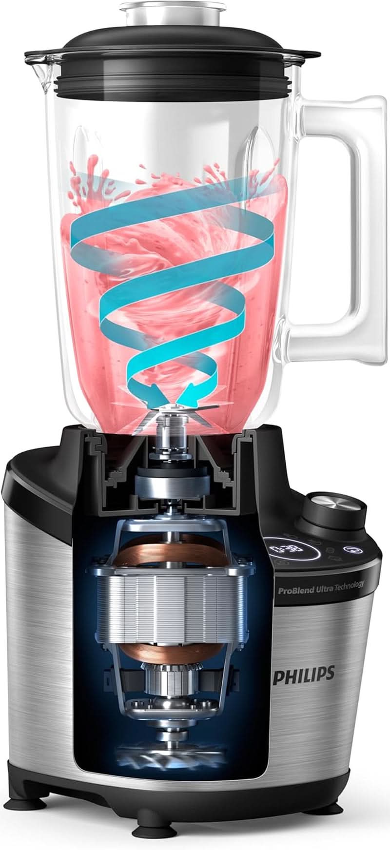 Batidora PHILIPS Serie 7000 HR3760/00, 2l, 1500W, 12 velocidades, negra Cocina Naty Shop
