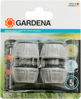 Juego de acoplamientos Gardena: Acoplamiento de manguera para extensiones de 13 mm (1/2 pulgada) y 15 mm (5/8 pulgada), incluso bajo alta presión de agua, fácil montaje (18283-20)