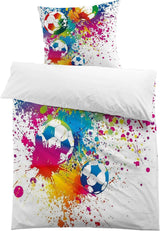 Ropa de cama niño, futbol, microfibra poliéster Ropa de cama - infantil Naty Shop Modelo 2 135X200 Cm + 80X80 Cm