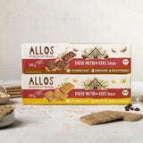 Galletas de avena orgánicas Allos Nutri | Galletas de avena integral crujientes | Endulzar con miel 6 x 130g