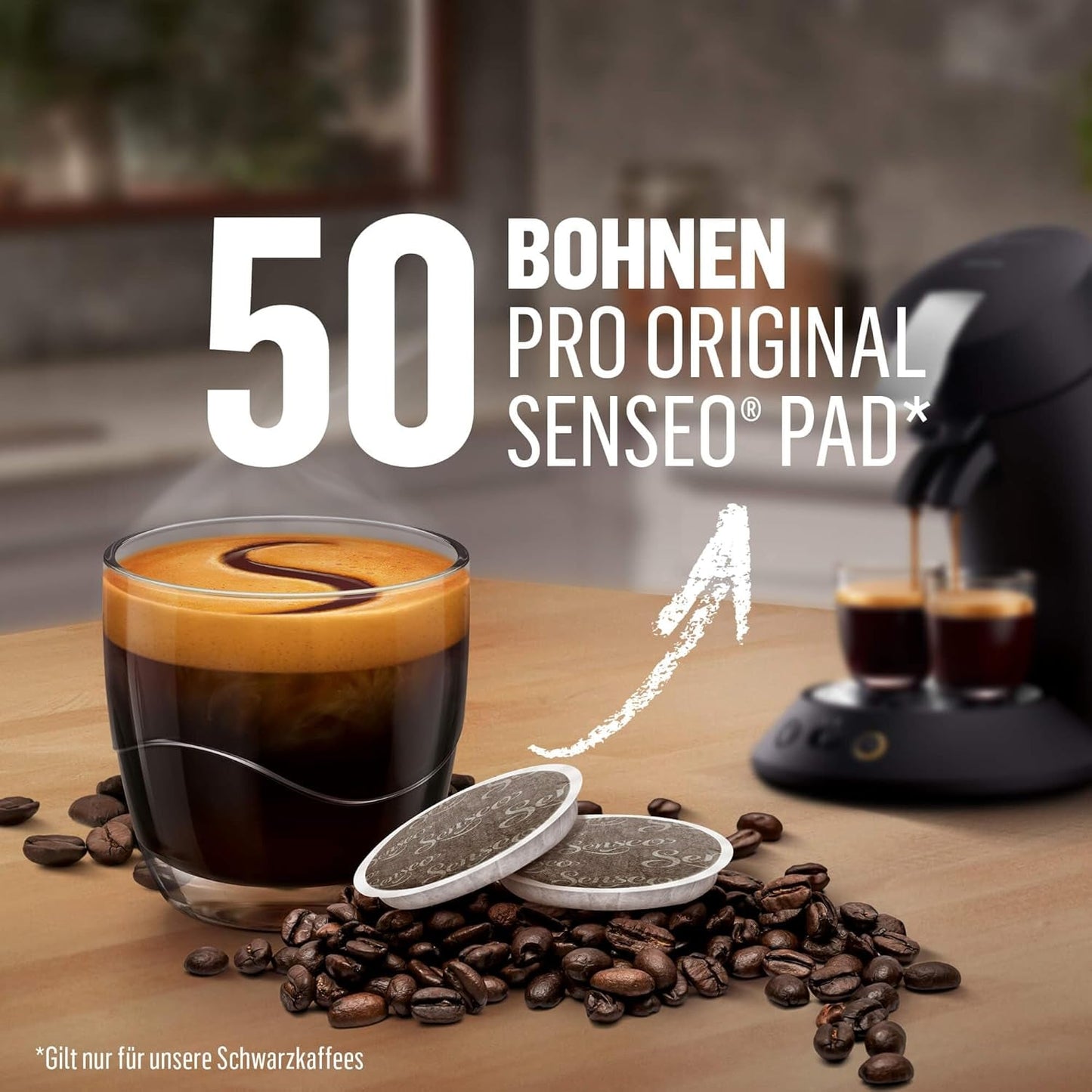 Senseo Pads extra fuertes, 5 x 16 Getränke, 80 Kaffeepads