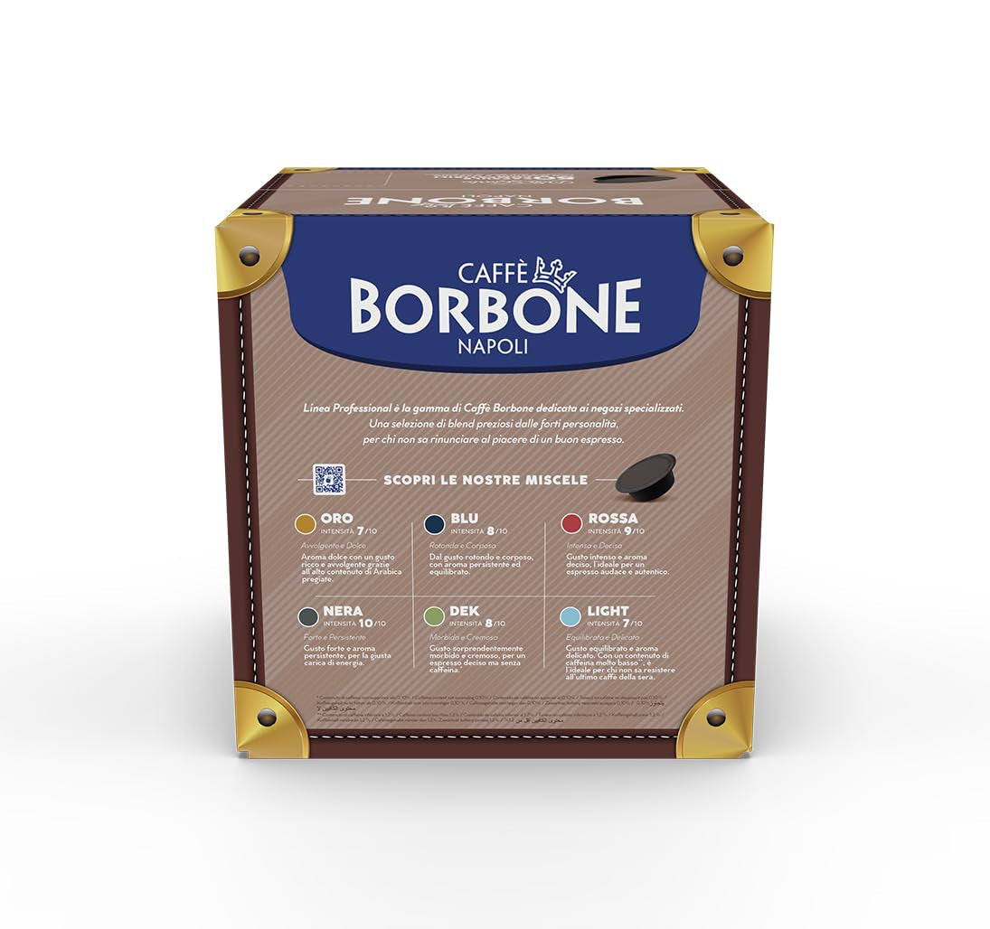 Caffè Borbone Don Carlo Blaue Blend - 50 cápsulas - Compatible con Lavazza®* A Modo Mio®* Haushalts-Espressomaschinen